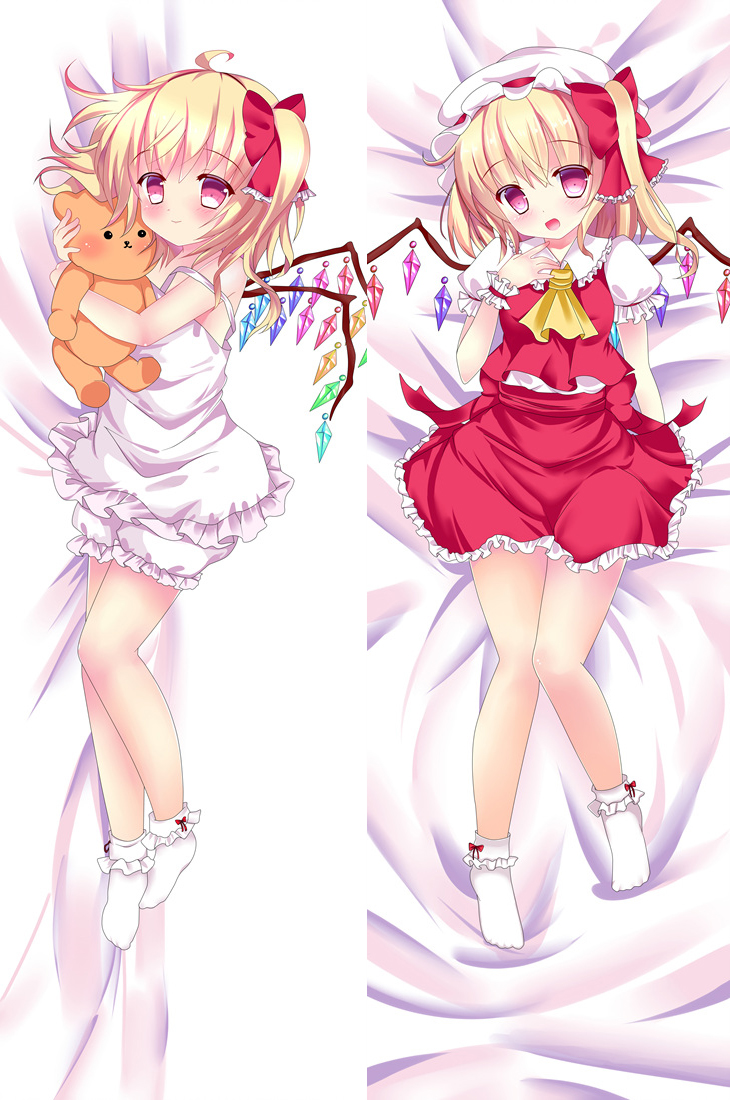 TouHou Project Flandre Scarlet Anime Dakimakura Japanese Pillow Cover.