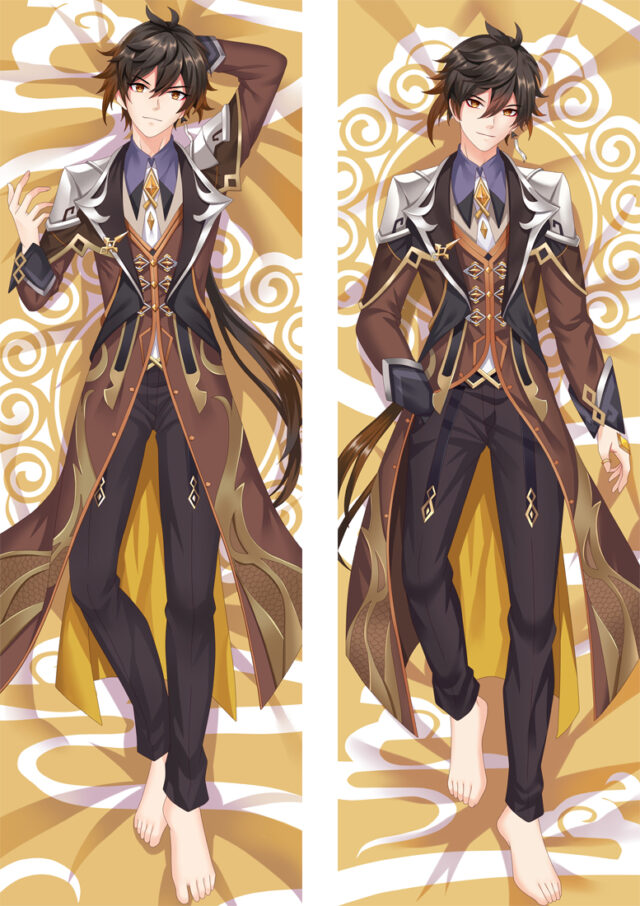 Genshin Impact Zhongli Anime Dakimakura Body Pillow Case - Anime Pillow ...